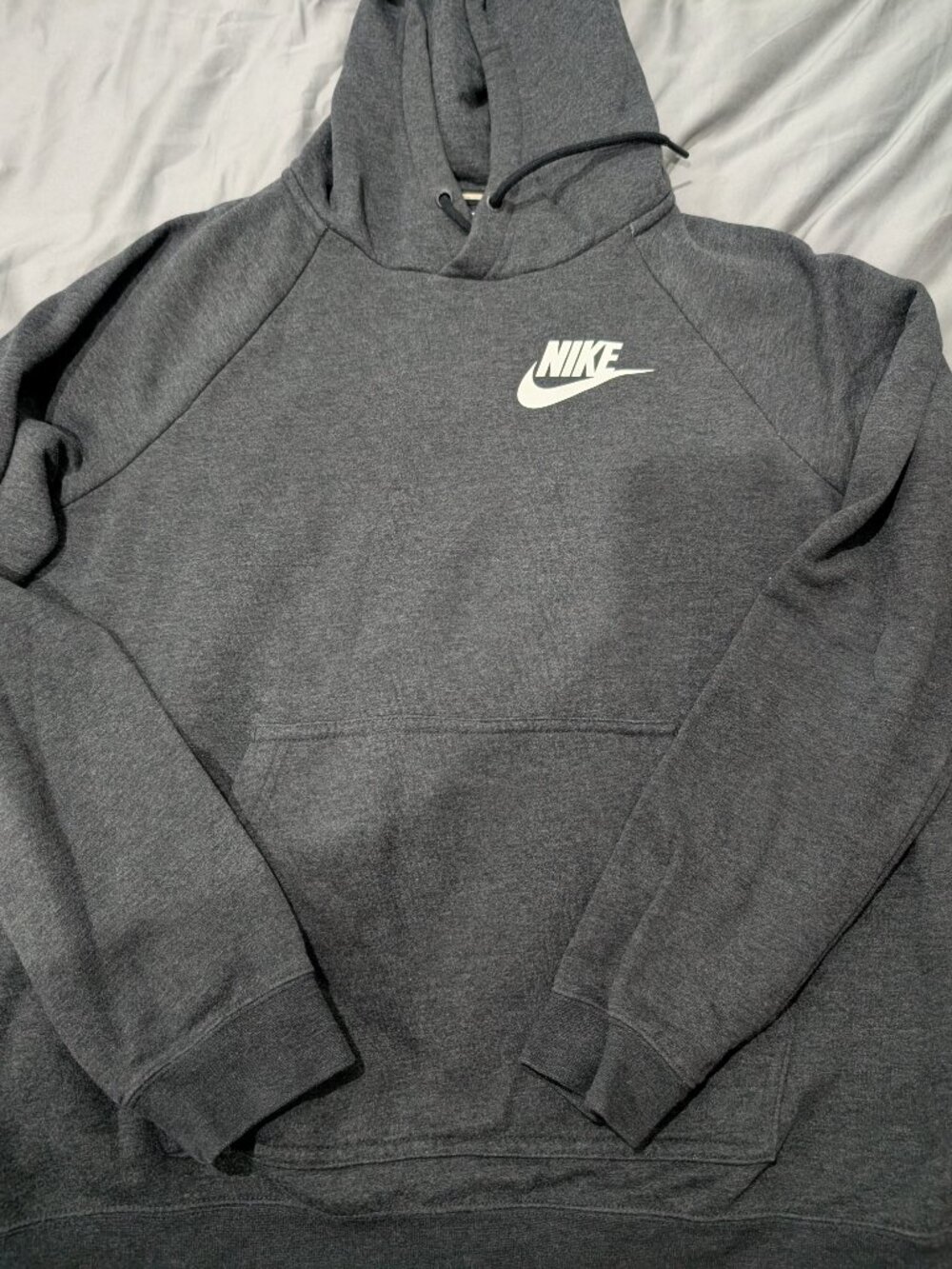 Nike women's charcoal gray hoodie Y2K style